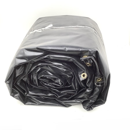 Harp Tarp 8ft Drop Flatbed Tarp W/Flap, SLLW-8-BK SLLW-8-BK
